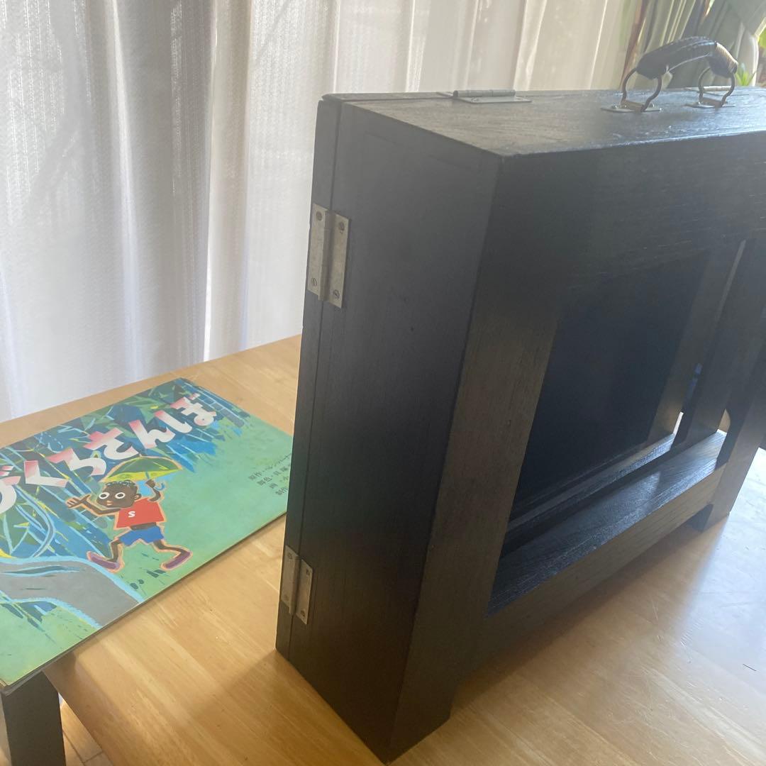 紙芝居ステージ木製木箱