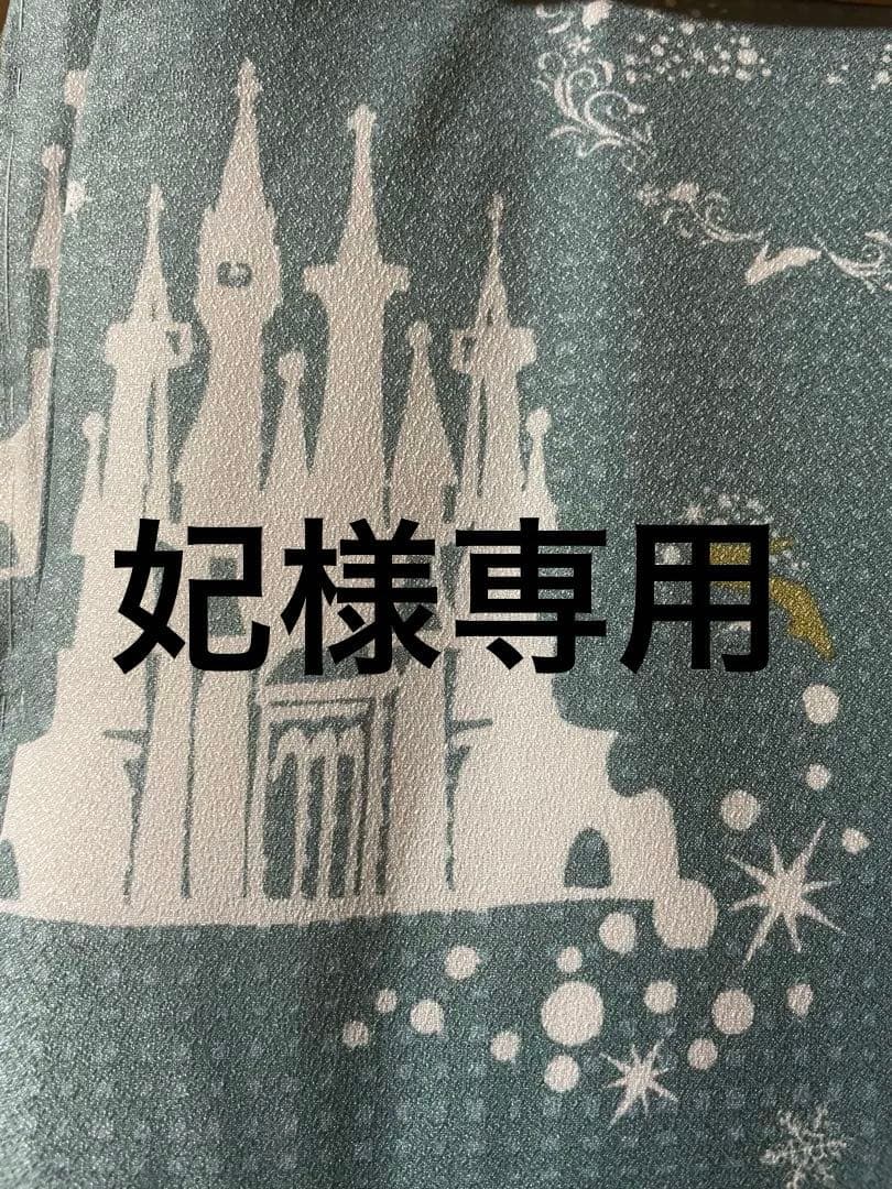 ディズニーテーマ着物 グリーン系