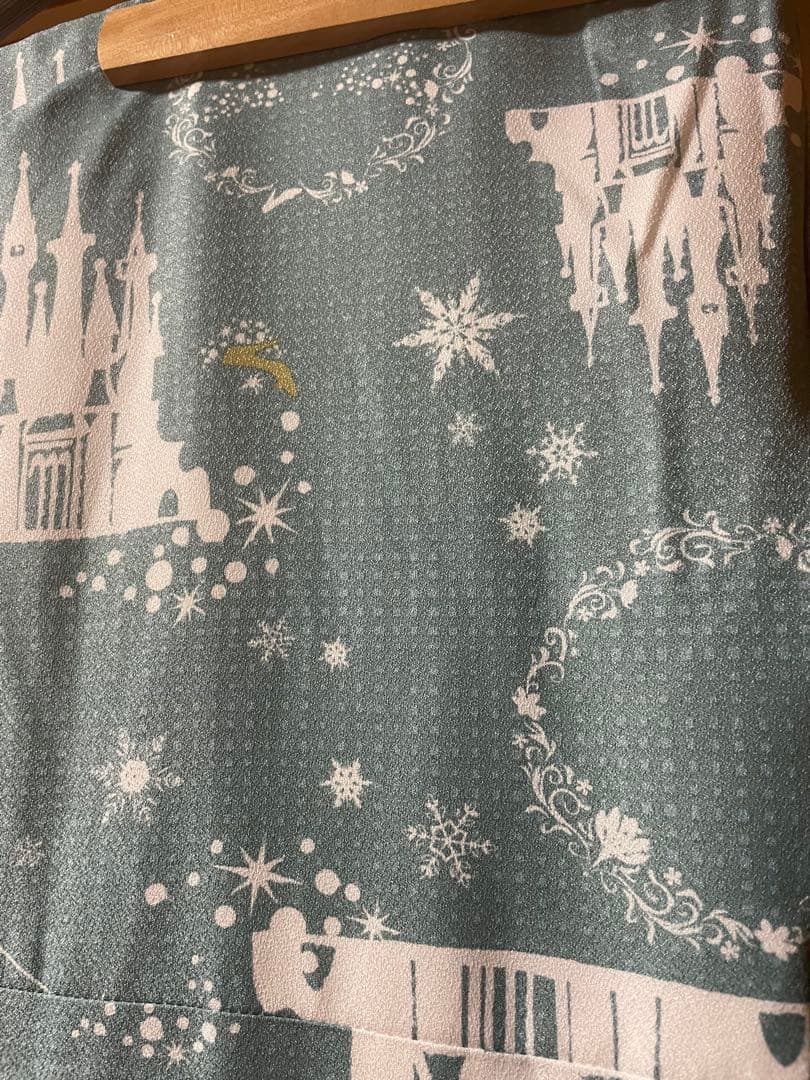 ディズニーテーマ着物 グリーン系