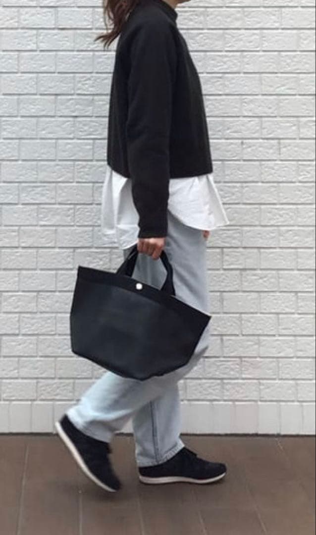 【専用】エルベシャプリエ　707GP ノワール　黒　Mサイズ　舟型　グリーンタグ