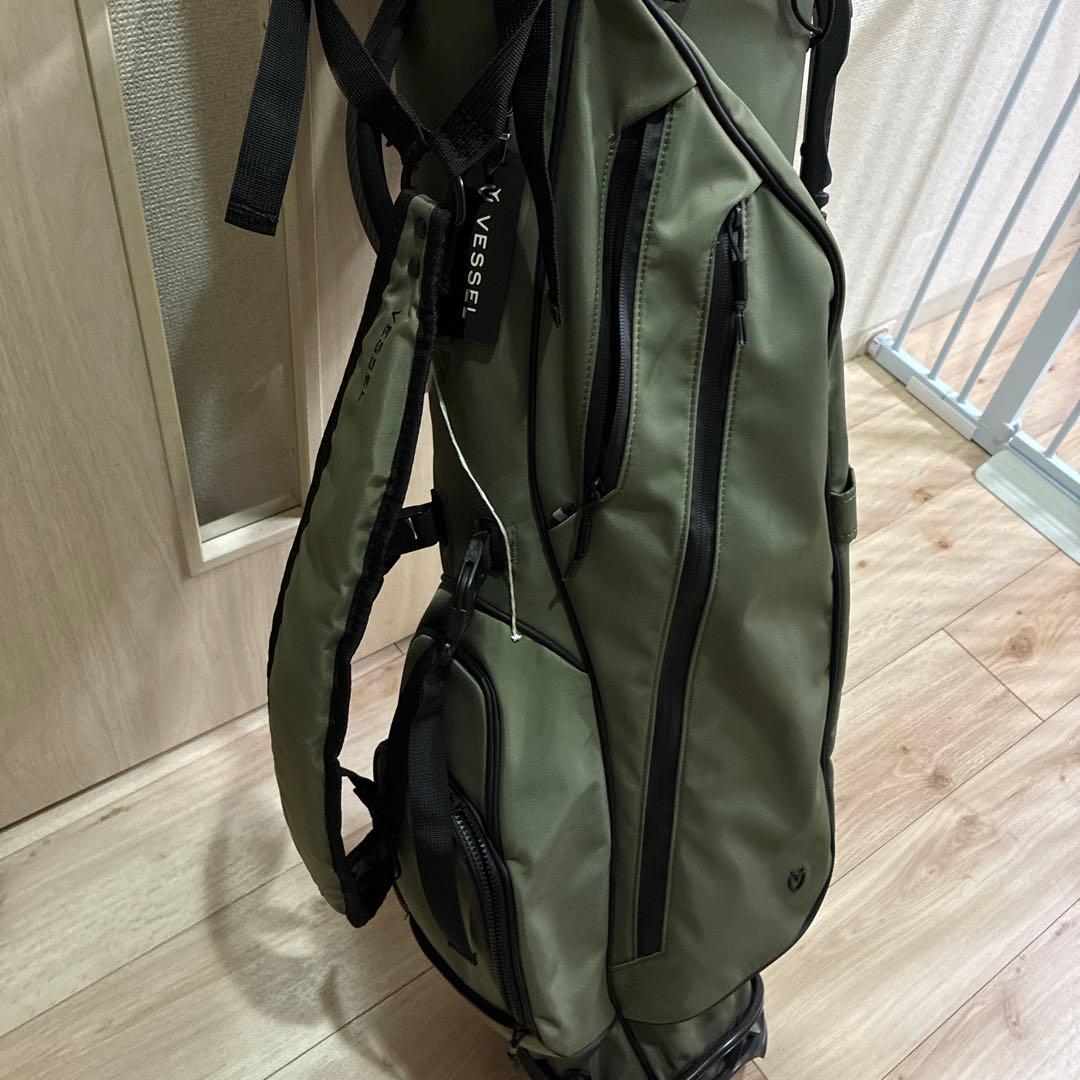 Vessel カーキキャディバッグ