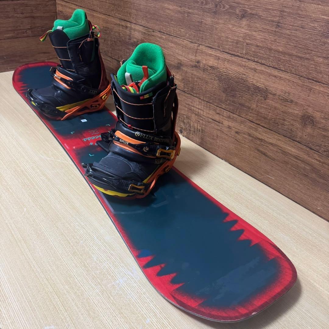 初心者オススメ　BURTON FLUX スノーボード　豪華6点セット　142cm