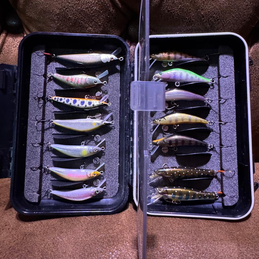 週末値下げ【未使用】ミノー５ブランドセット　ケース付き