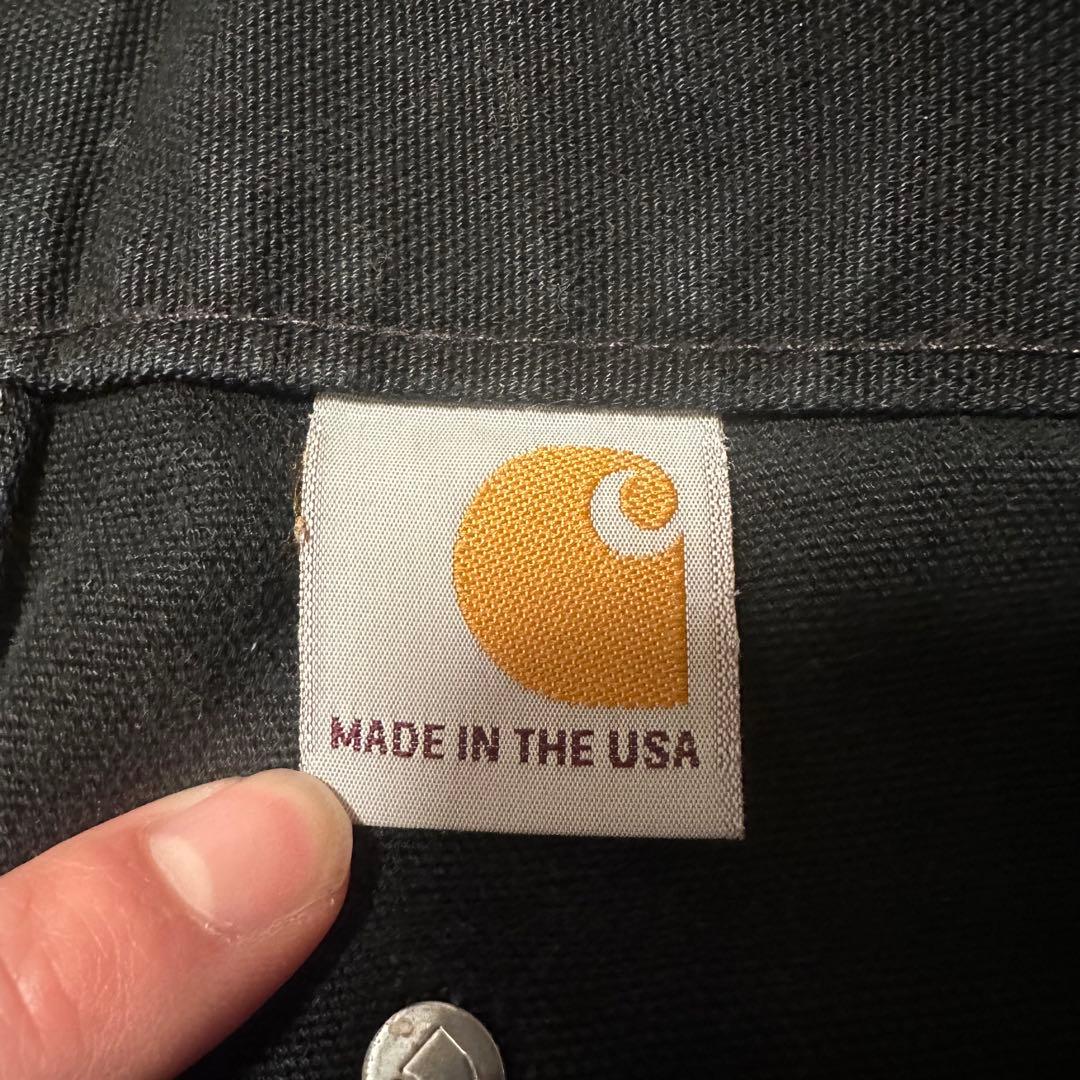 usa製　carhartt ブラック　黒　ダブルニー　パンツ　34×30 ダック