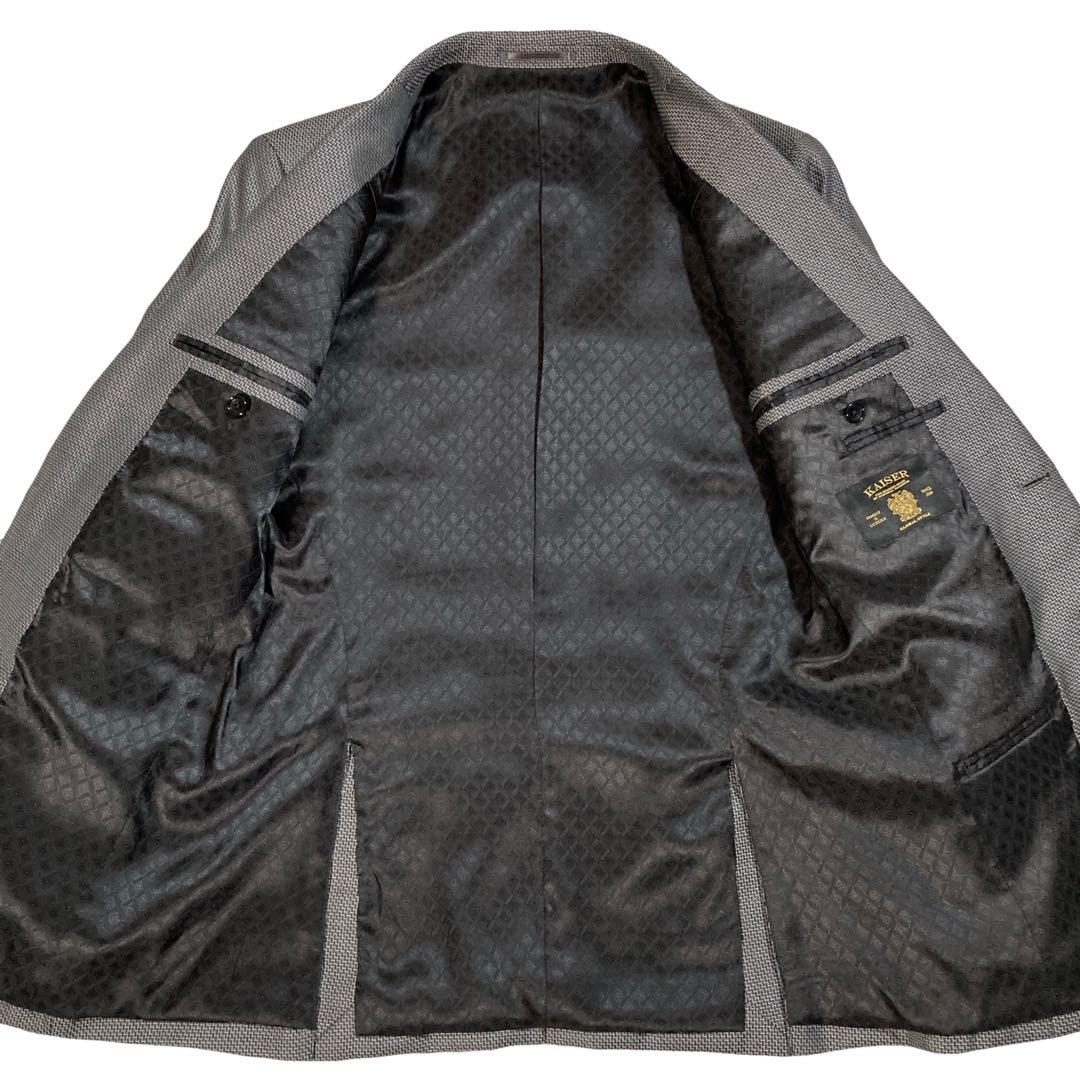 Yum!グローバルスタイル　スリーピース　カイザーモデル　総柄　シルク混