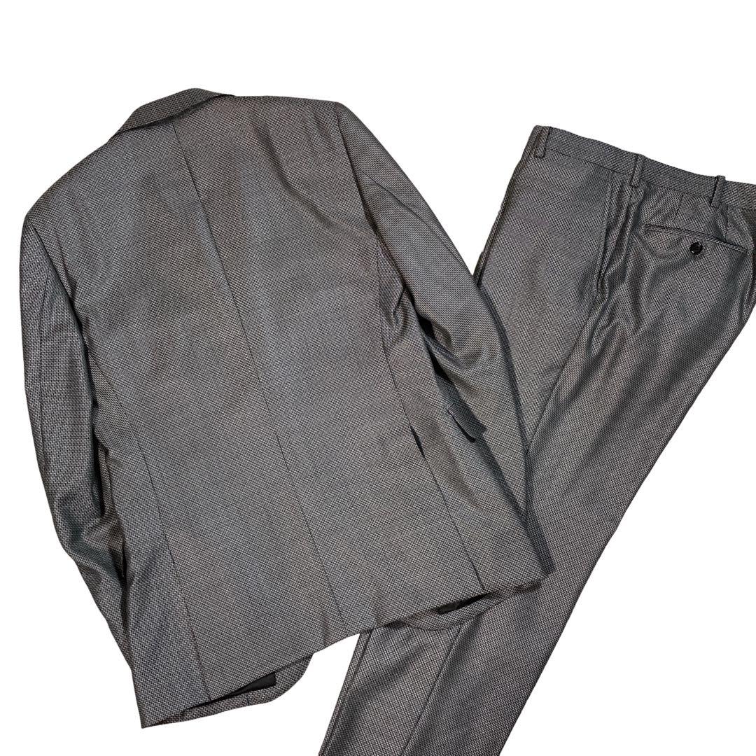 Yum!グローバルスタイル　スリーピース　カイザーモデル　総柄　シルク混