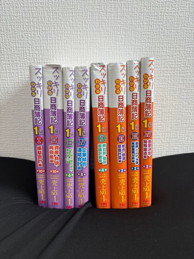 日商簿記1級　スッキリわかるシリーズ　8冊セット