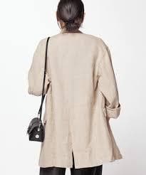 定価5.3万 新品AP STUDIOリネンミックスライトジャケット36ベージュ