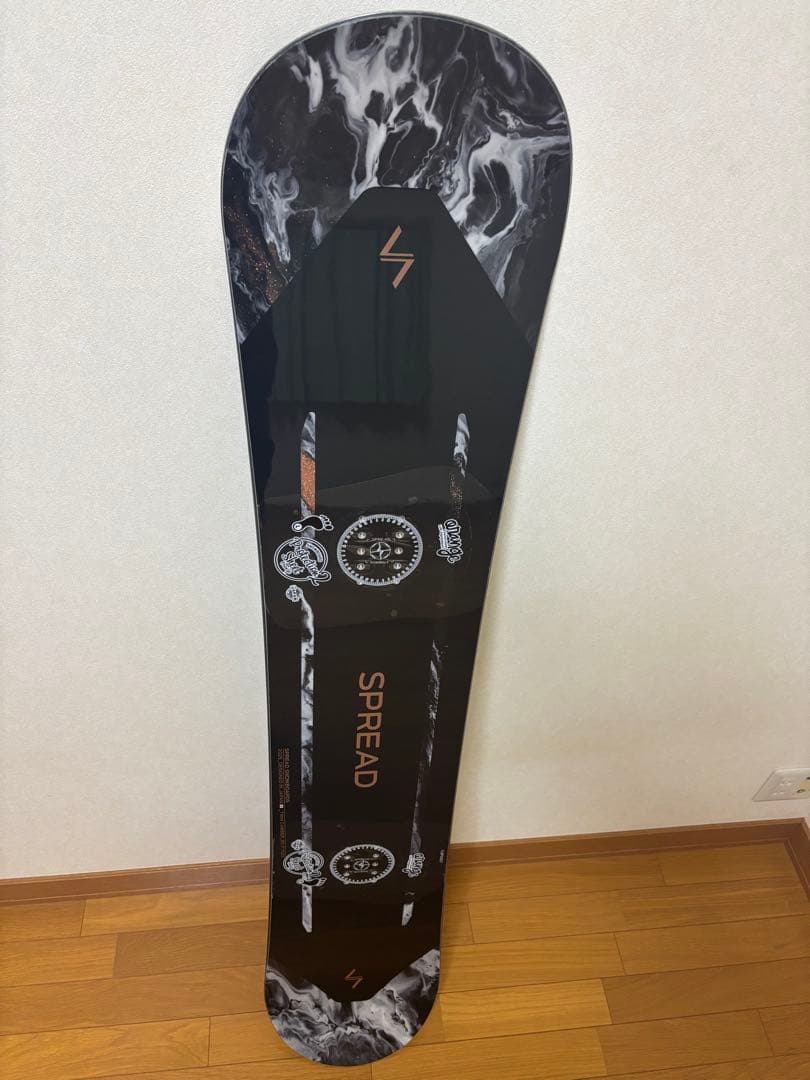 SPREAD bx-f スノーボード ブラック/マーブル