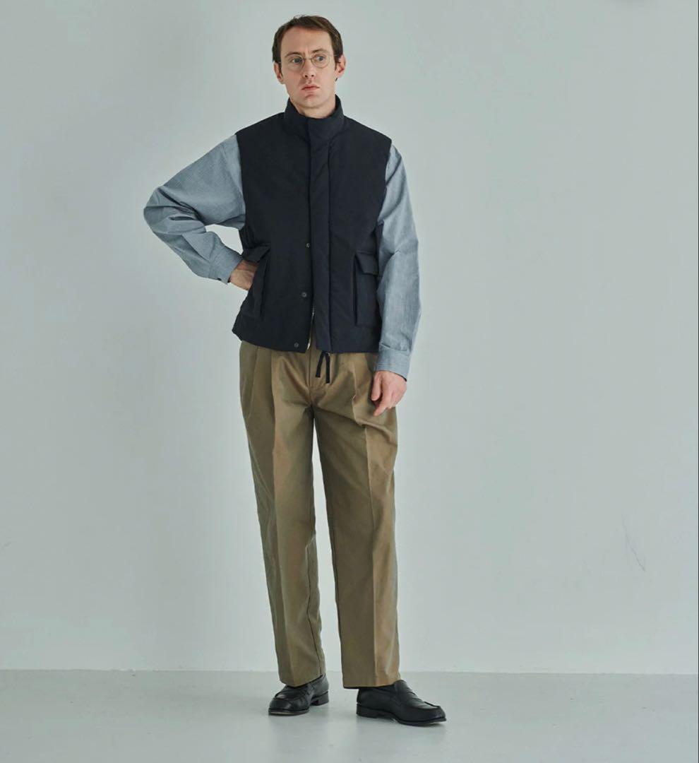 25aw STILL BY HAND シンサレートナイロンベスト スタンドカラー