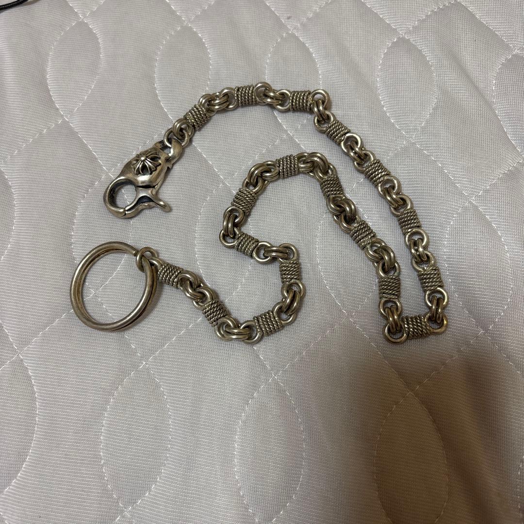 ヘビー950スターリングシルバーバイカー　ヴィンテージウォレットチェーン。