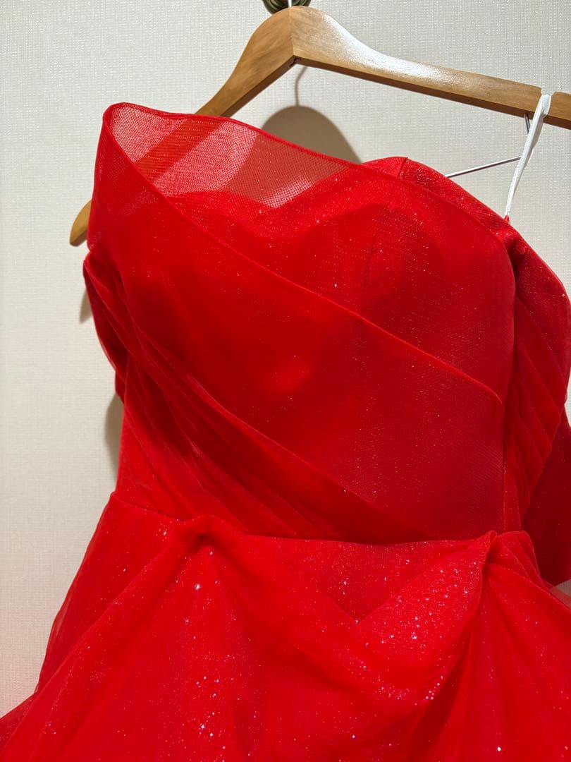 【引っ越しで2月末廃棄予定】verawang キャサリン風ドレス　カラードレス赤