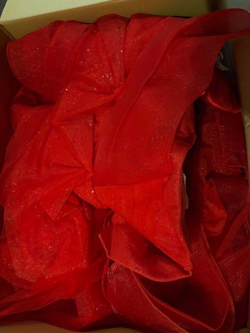 【引っ越しで2月末廃棄予定】verawang キャサリン風ドレス　カラードレス赤