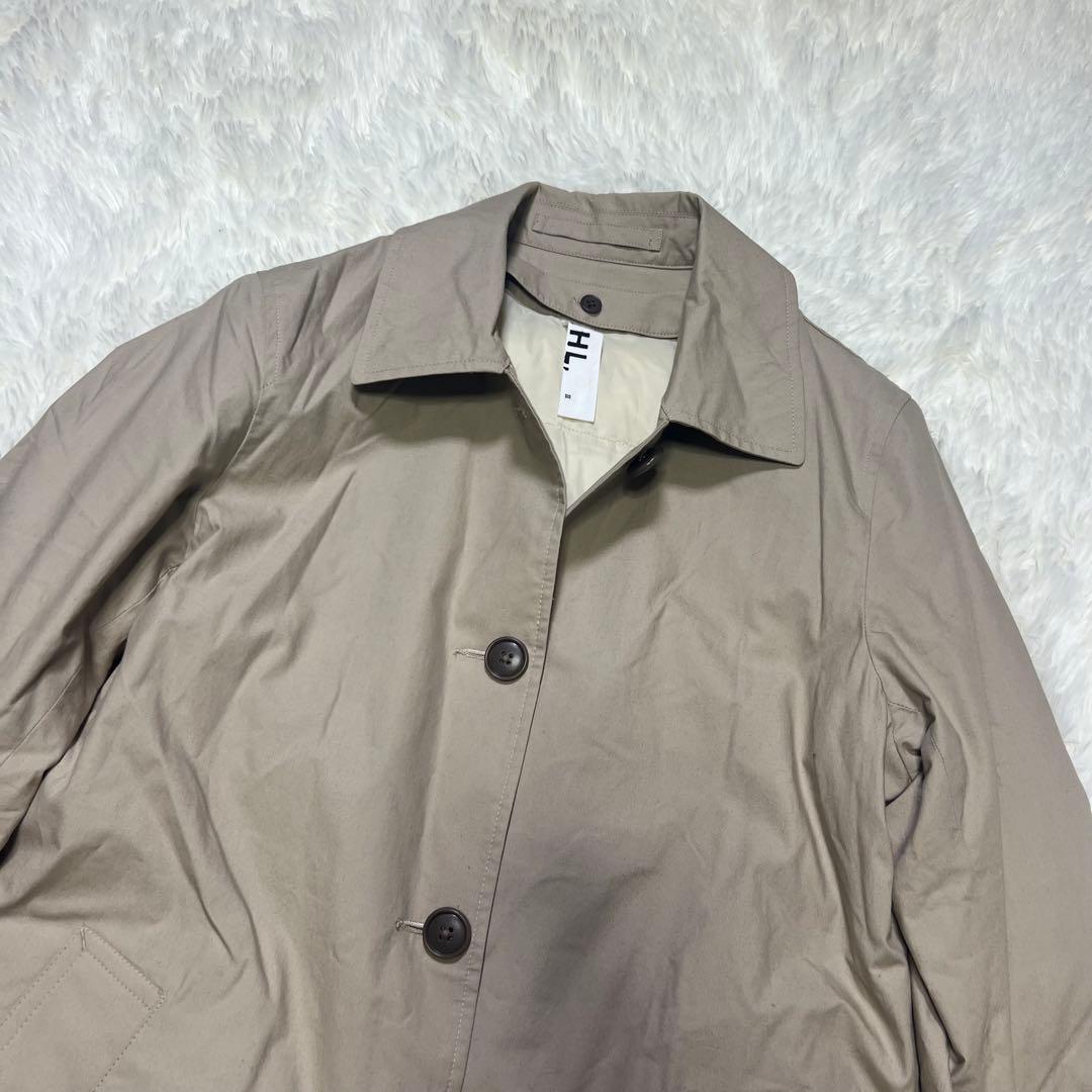 MHL. ダウンライナー付 ステンカラーコート ベージュ Lマーガレットハウエル