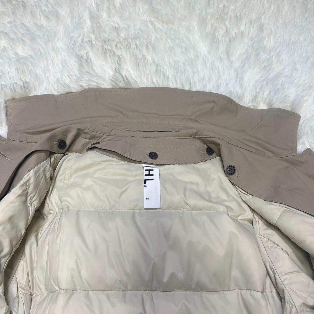 MHL. ダウンライナー付 ステンカラーコート ベージュ Lマーガレットハウエル