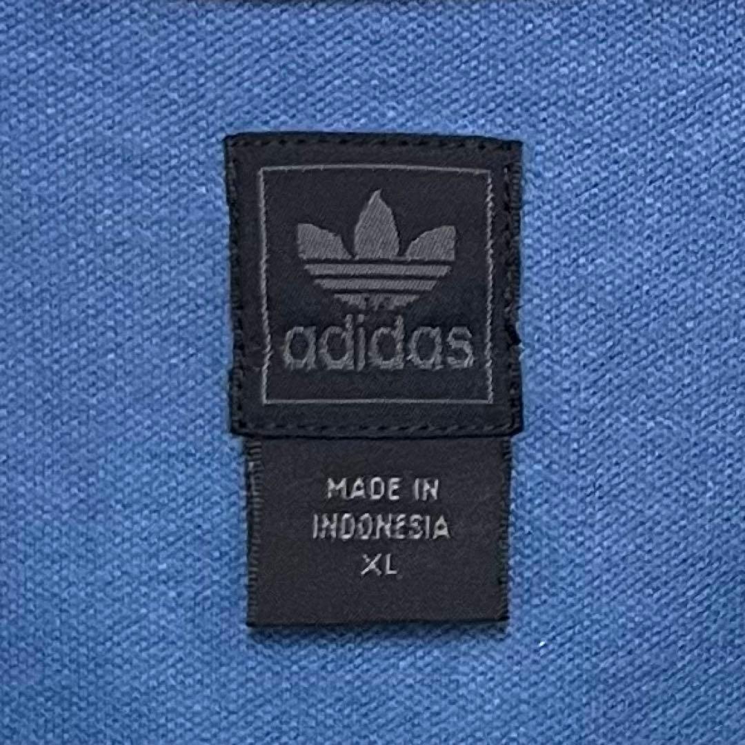 【希少ビッグサイズ4XO‼️】adidas トラックジャケット 青 Y2K 古着