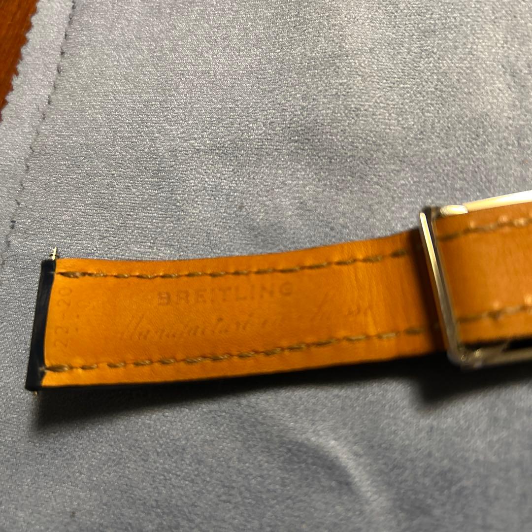 夏限定割引！⭐️純正⭐️生産終了⭐️ブライトリング　クロコダイルベルト　バックル付き