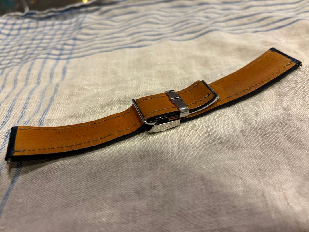 夏限定割引！⭐️純正⭐️生産終了⭐️ブライトリング　クロコダイルベルト　バックル付き