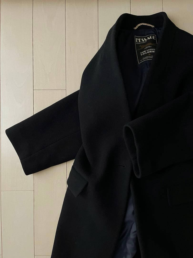 JOURNAL STANDARD L’ESSAGE ノーカラーコクーンコート