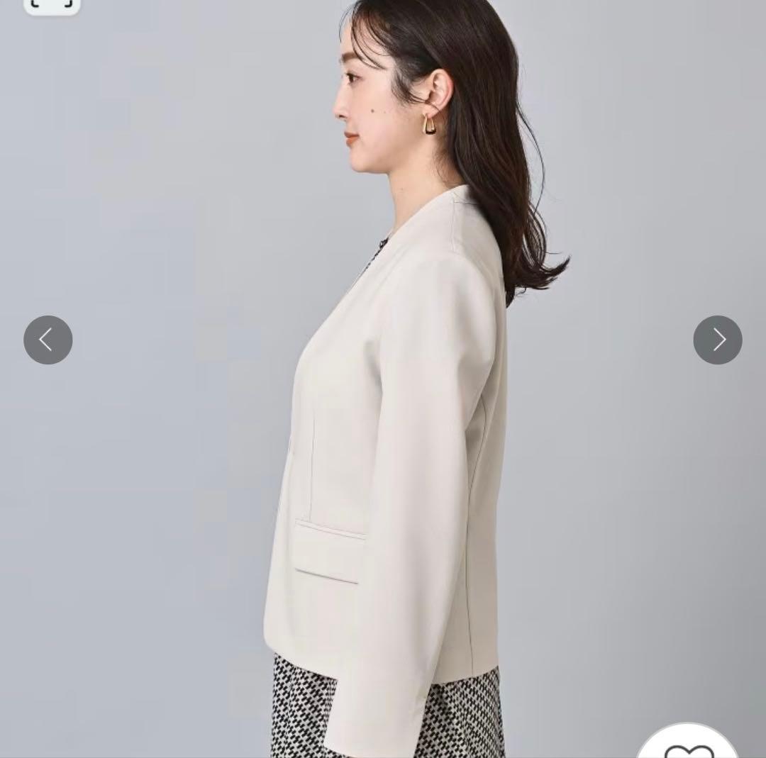 新品　アンタイトル　スカート スーツ　ライトグレー系orライトベージュ系　XS