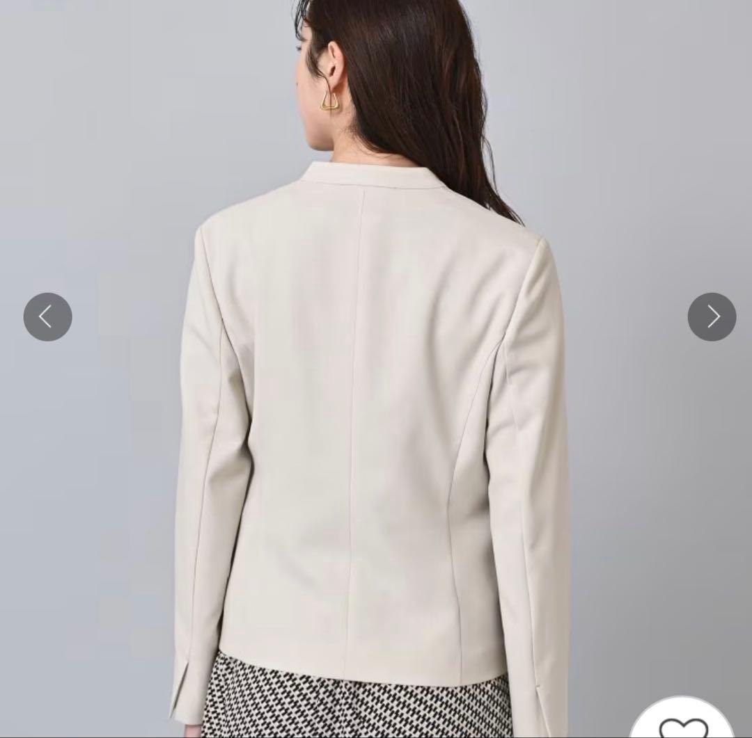 新品　アンタイトル　スカート スーツ　ライトグレー系orライトベージュ系　XS