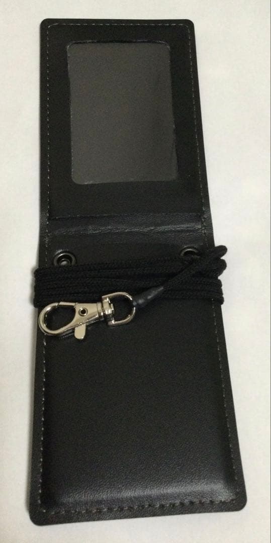 本店タイプ手錠ケース　手錠　定期入れ黒色茶色紐付き4点セット
