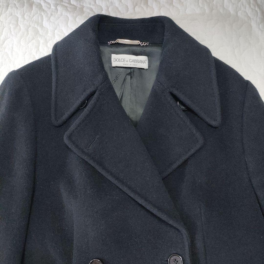 着丈122cm✨ドルチェ＆ガッバーナ　ウール×アンゴラ　ロングコート　黒　40
