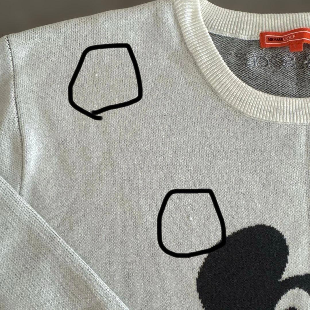 ビームスゴルフ　ミッキーコラボ　セーター