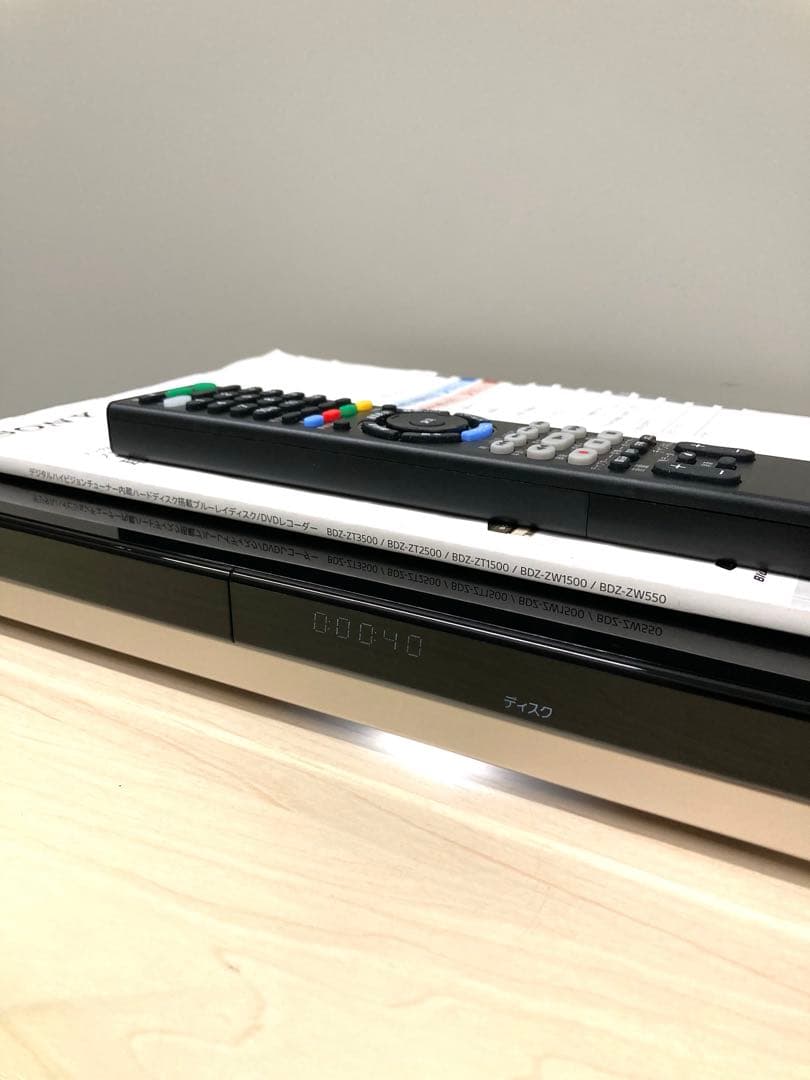 めっちゃ綺麗　1TB リモコン新品 ソニー　ブルーレイ　BDZ-ZW 1500