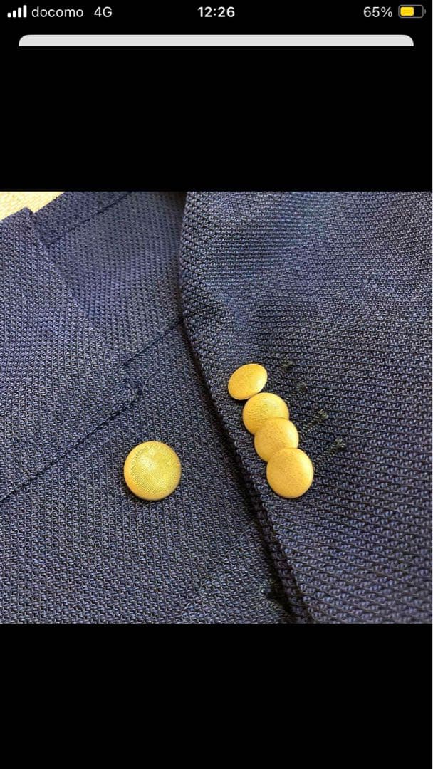 ルビアム1911 ネイビー ダブルブレスト ブレザー ホップサック