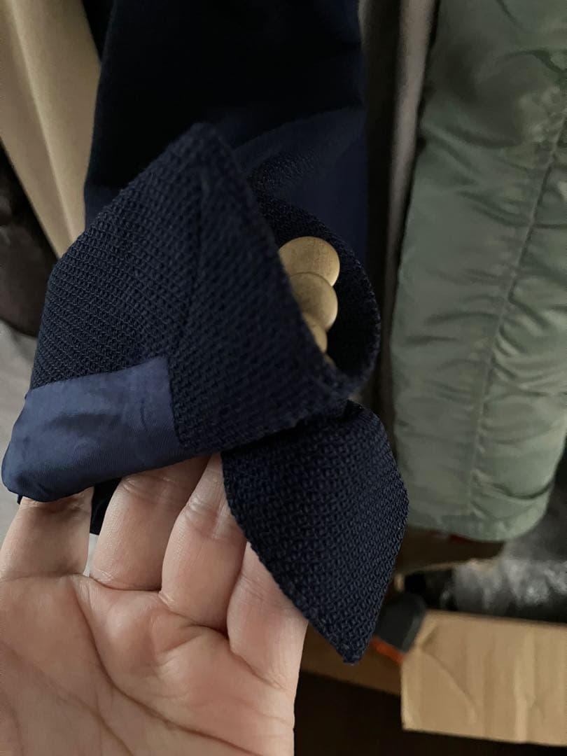 ルビアム1911 ネイビー ダブルブレスト ブレザー ホップサック