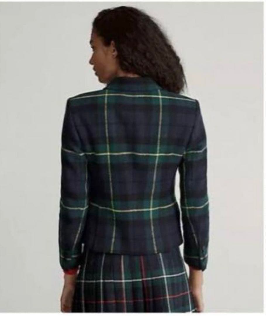 美品　ポロラルフローレン　ジャケット　チェック　グリーン　人気　M