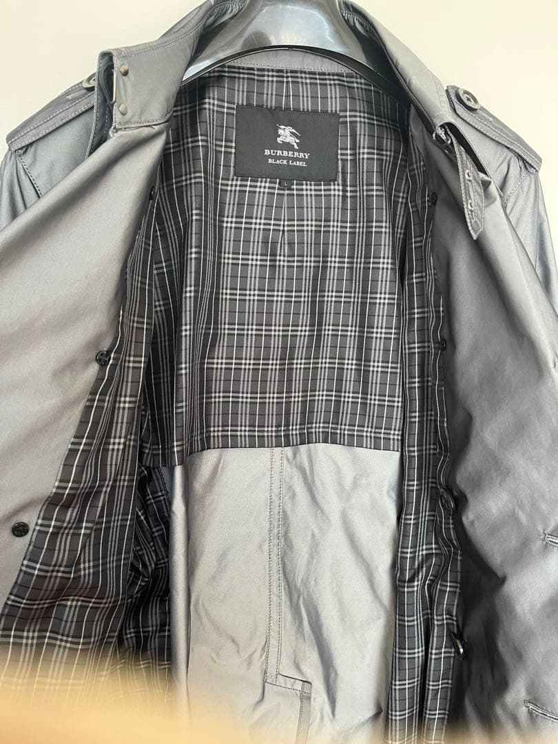 BURBERRY BLACK LABEL トレンチコート グレー
