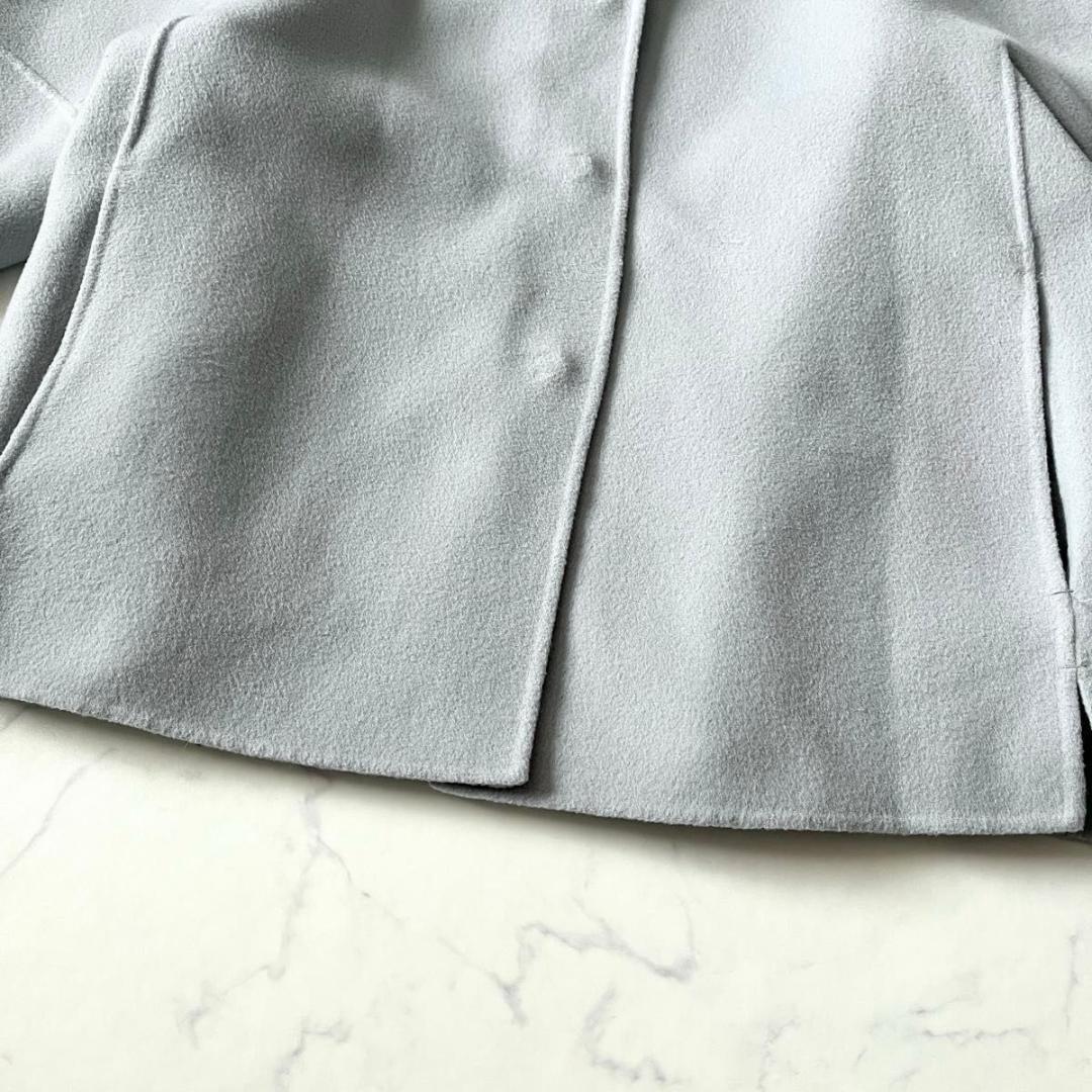 マックスマーラ クチートアマーノ ダブルフェイス コート 水色 38 Mサイズ