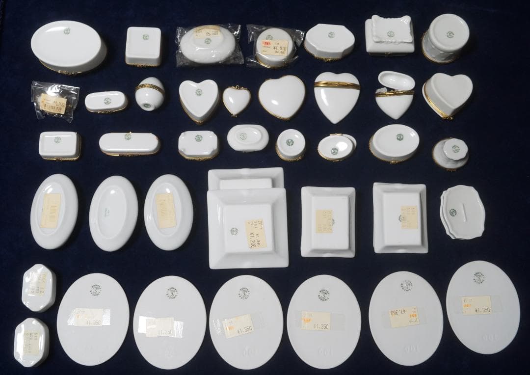 リモージュ白磁ＢＯＸ等４１点