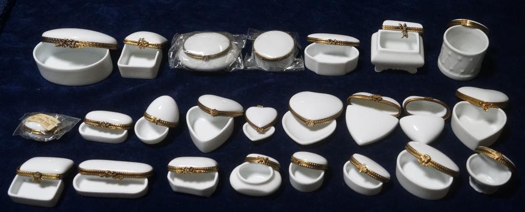 リモージュ白磁ＢＯＸ等４１点