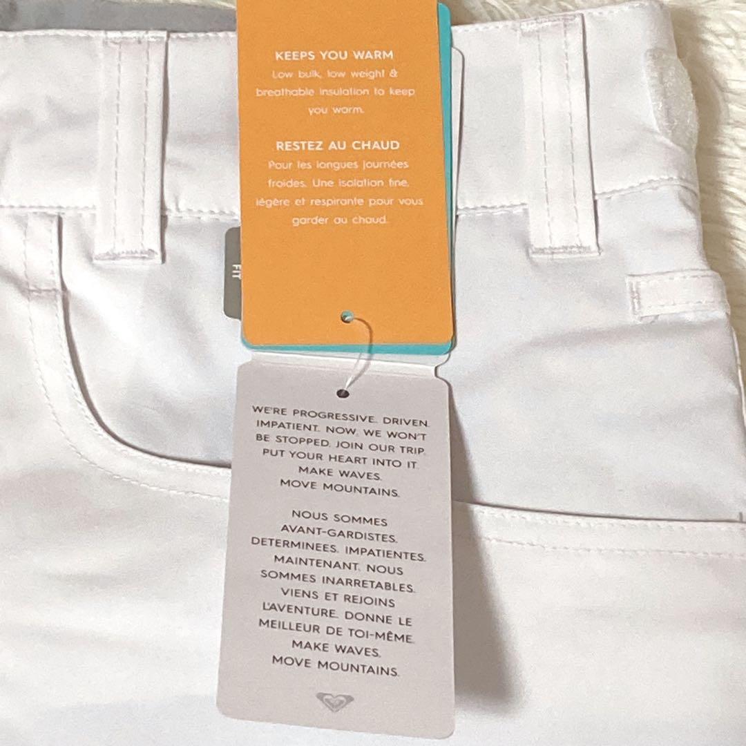 ROXY ホワイト スノーボードウェアパンツ Mサイズ未使用レディース