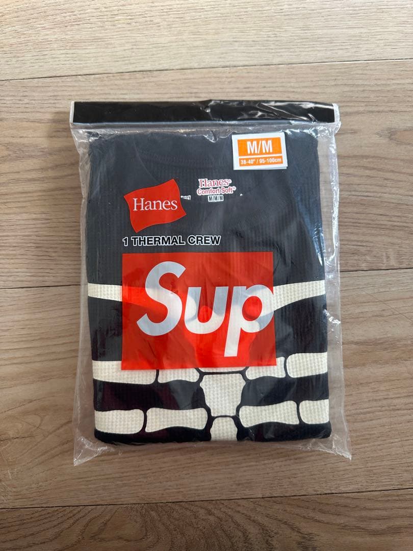 トップス Supreme x Hanes Bones Thermal Crew M