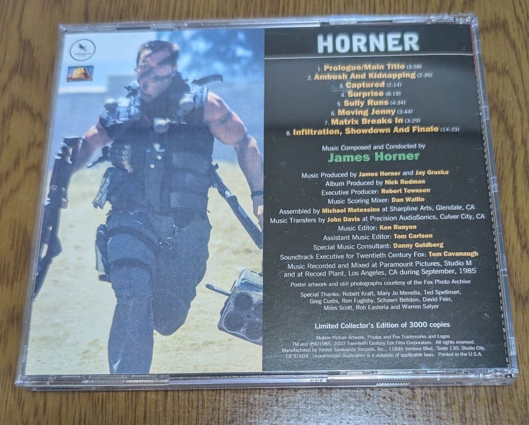 COMMANDO サウンドトラック CD