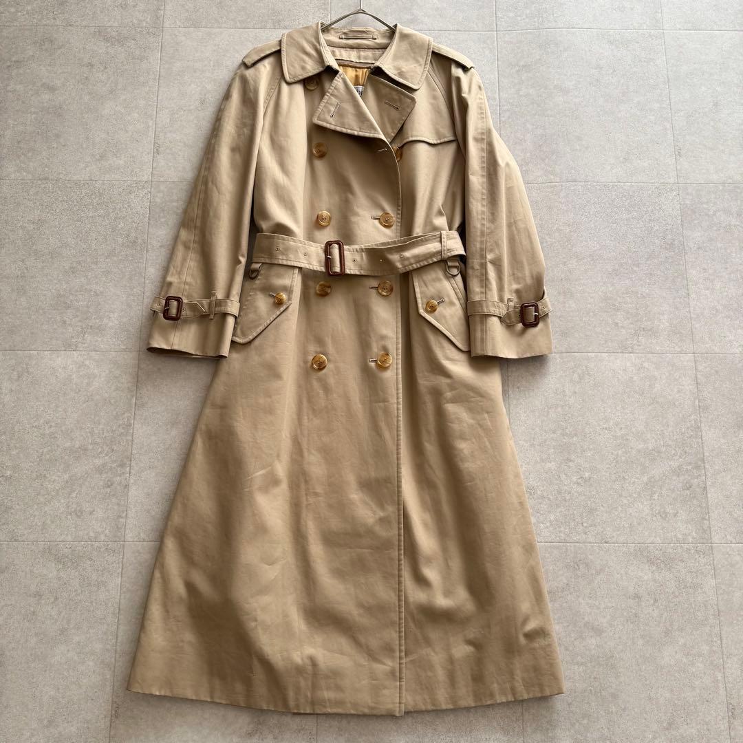 バーバリーズ　トレンチコート　ロング　ノバチェック　ライナー　ダブル　ベージュ