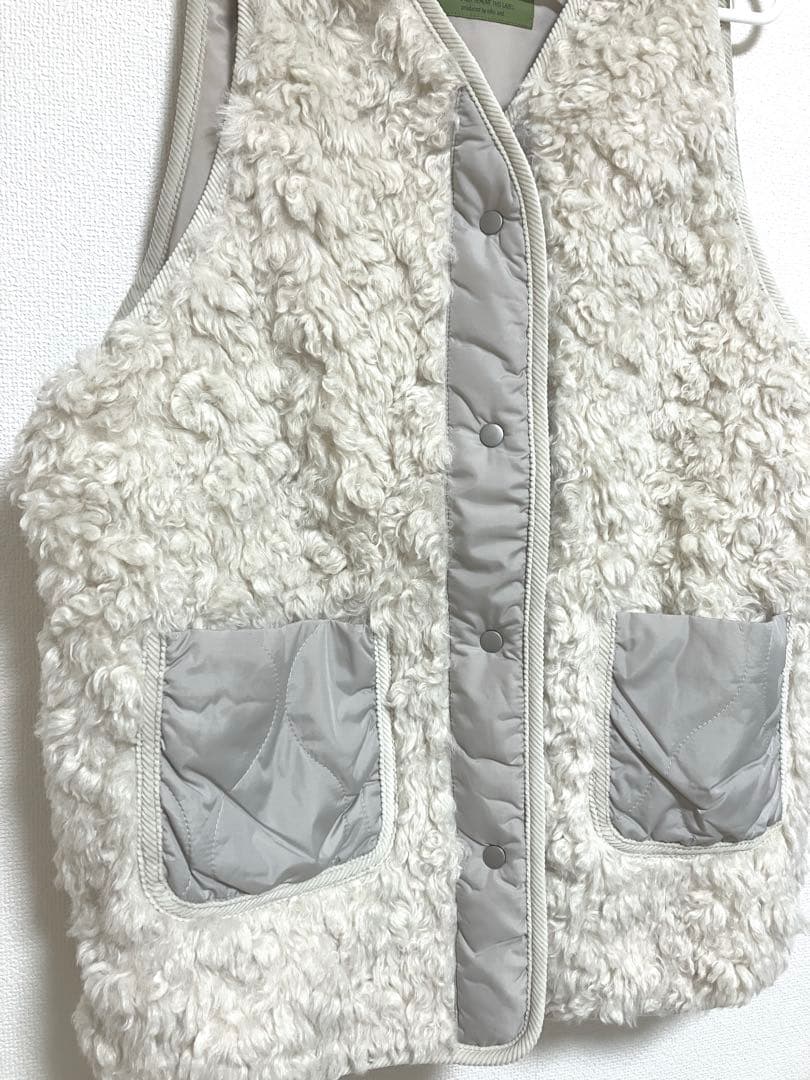 【美品】niko and... アソートファーベスト アイボリー L 完売品