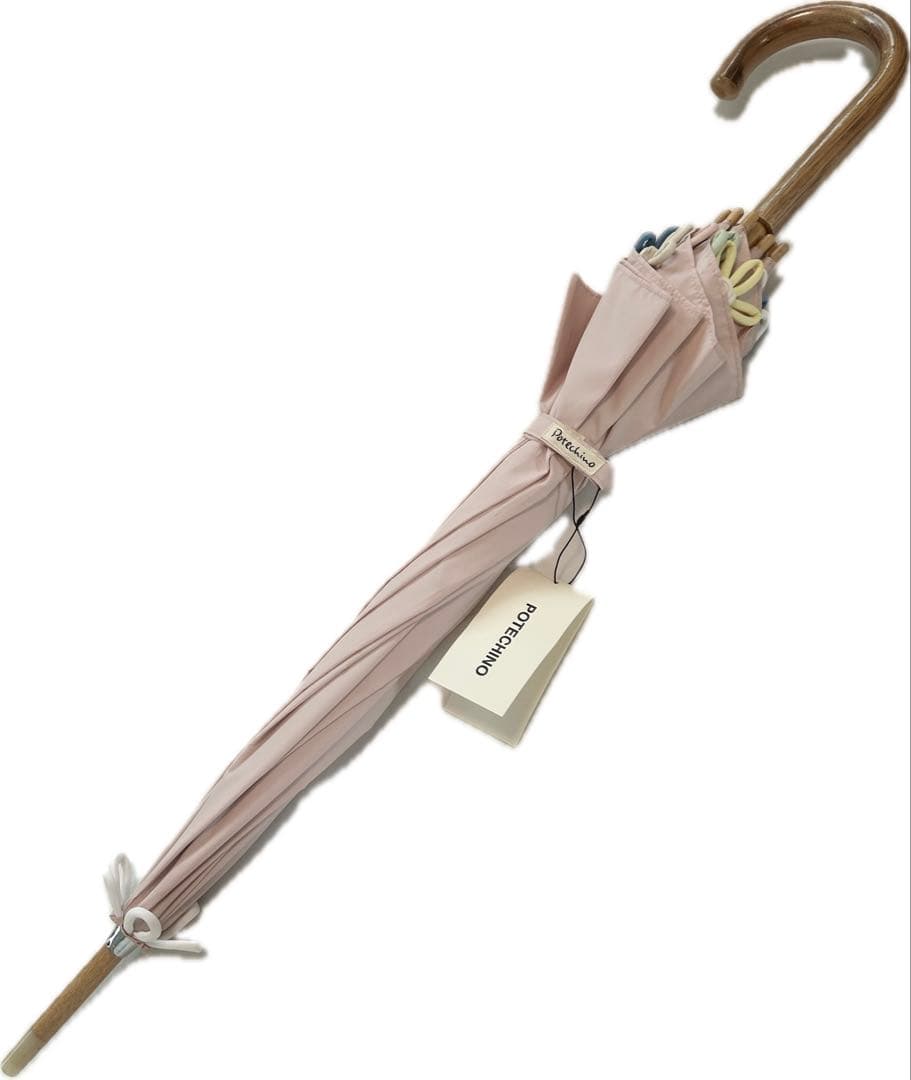 さえら☆ポテチーノ新品タグ付希少品　　　　　　　　　　　　　　雨傘　お花モチーフ