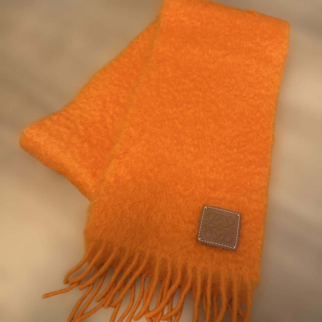 LOEWE ロエベ　マフラー　未使用　オレンジ