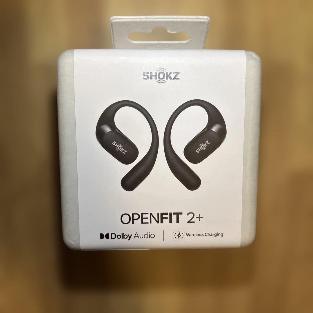 SHOKZ OPENFIT 2+ ワイヤレスイヤフォン ブラック