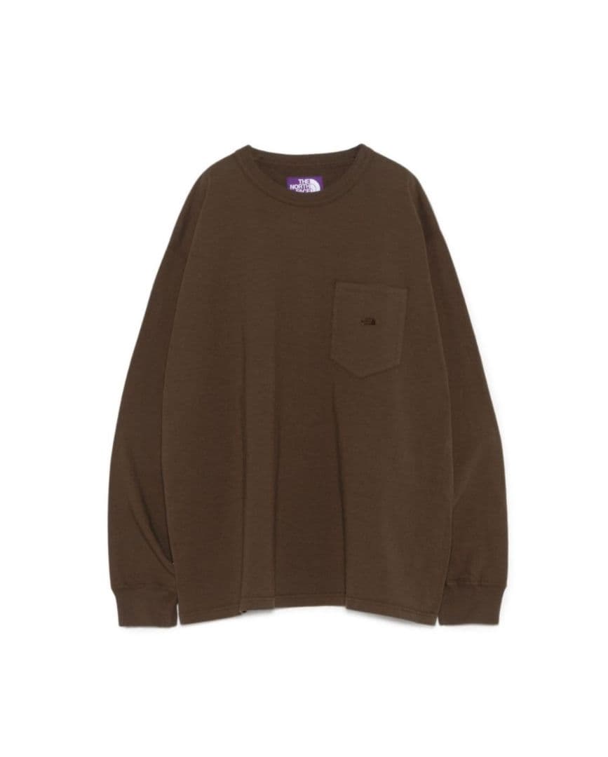 パープルレーベル　ポケットTシャツ　N25FT063　ブラウン　L　新品②