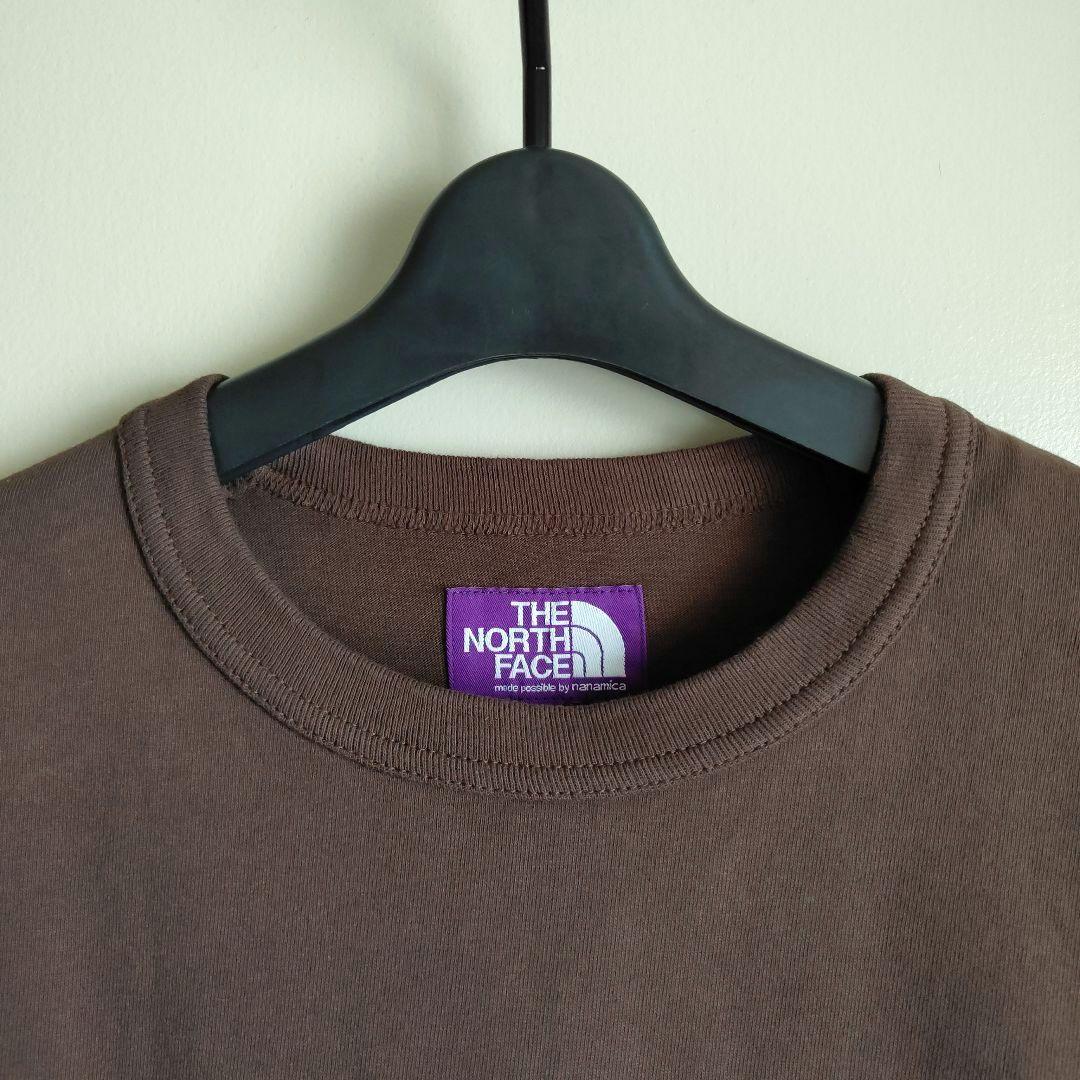 パープルレーベル　ポケットTシャツ　N25FT063　ブラウン　L　新品②