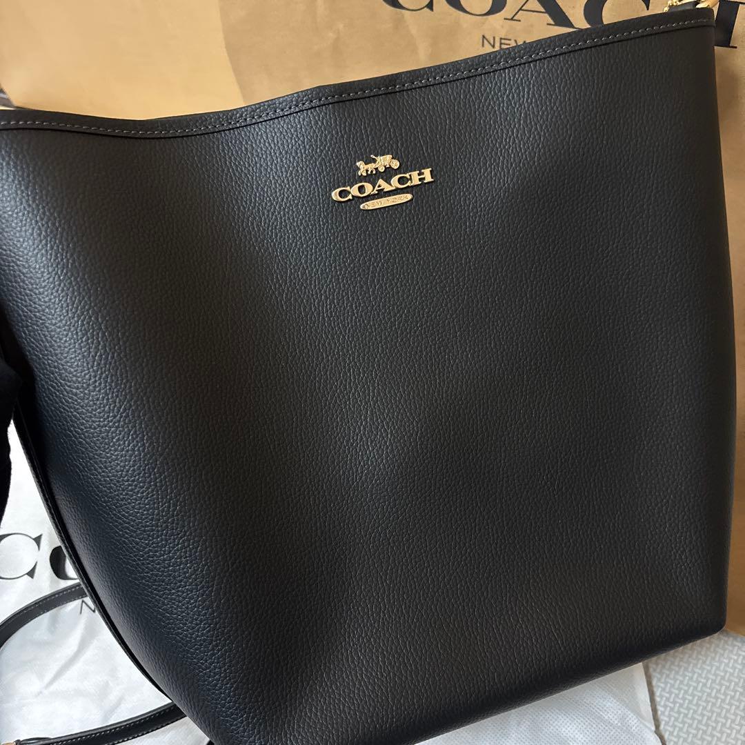 COACH ブラック シティ ラージバケットバッグ 品番 CT803 IMRF2