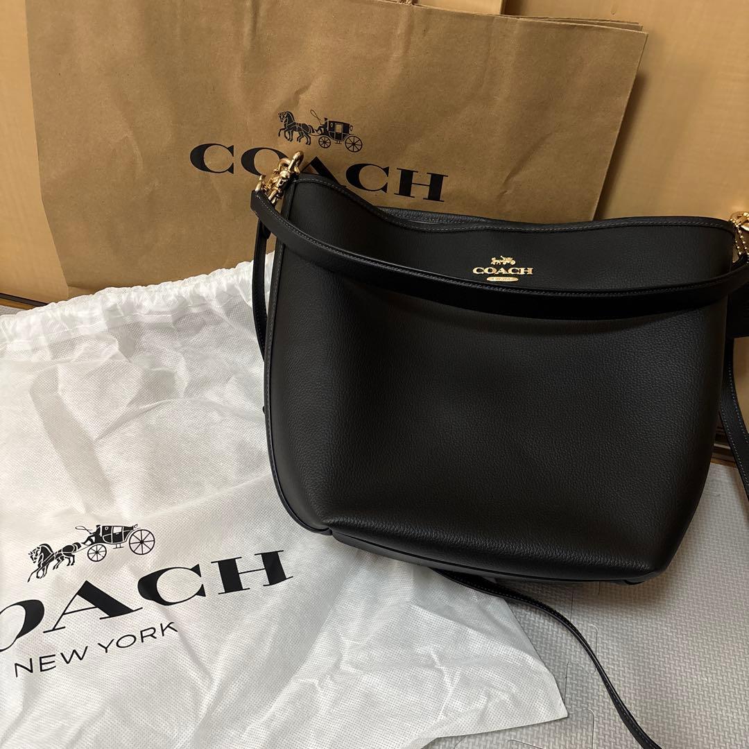 COACH ブラック シティ ラージバケットバッグ 品番 CT803 IMRF2
