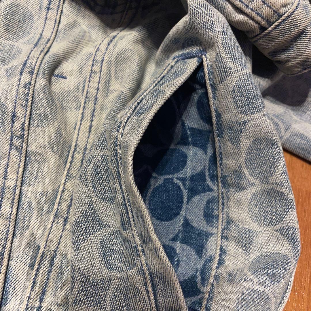 COACH ロゴプリント デニムジャケット