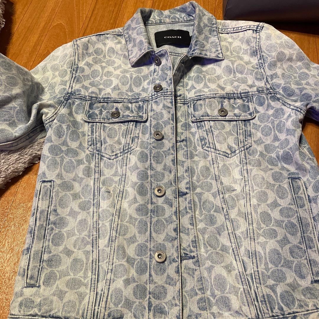 COACH ロゴプリント デニムジャケット